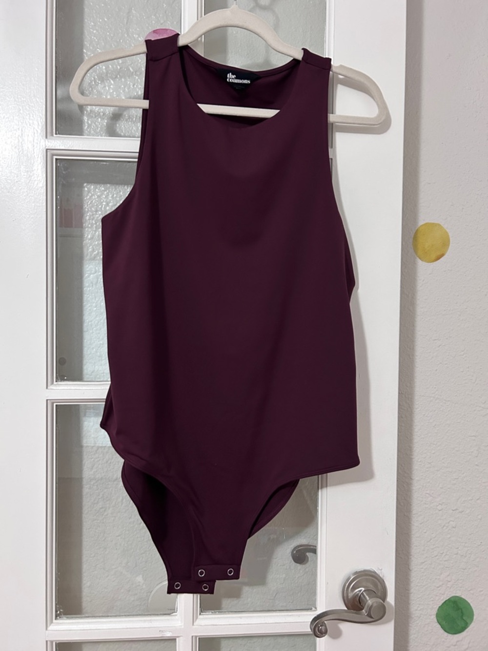 The Row Burgundy Sleeveless Bodysuit